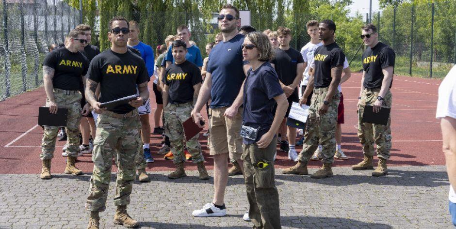 Amerykańscy żołnierze w Samochodówce - fot. s