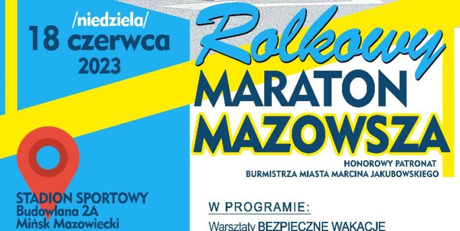Zapisz się na Rolkowy Maraton Mazowsza! - fot. plakat