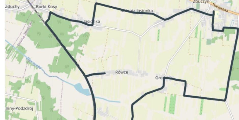 Trasa Półmaratonu Zbuckiego.  - fot. mapka