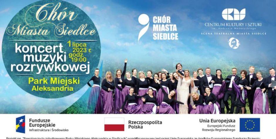 Koncert Chóru Miasta Siedlce w parku Aleksandria - fot. s