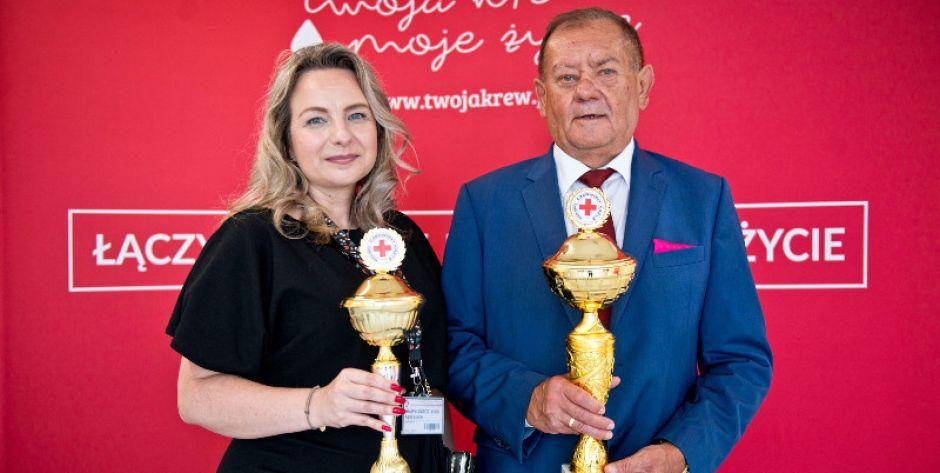 Otwarcie nowego budynku krwiodawstwa - Agnieszka Hawrylewicz-Łuka i  Dariusz Piotrowski - fot. Aga Król