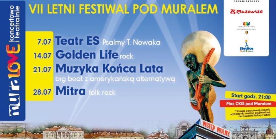 Rusza VII Letni Festiwal pod muralem - fot. plakat