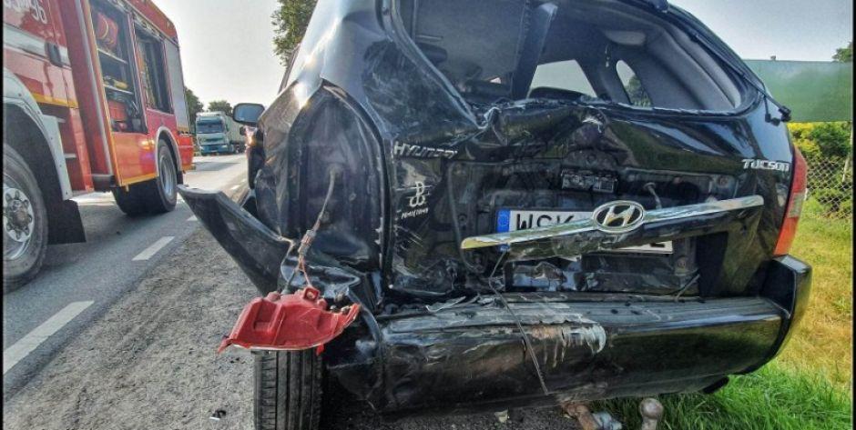 Kolizja w Ujrzanowie fot. Aga Król