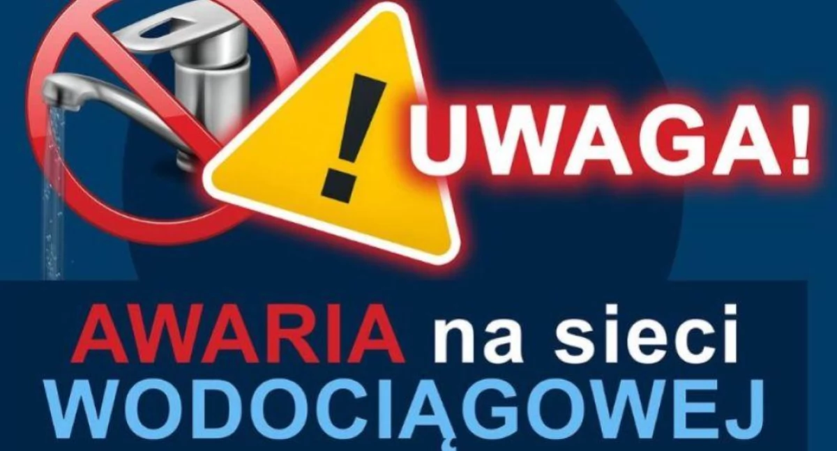 Interwencje , Uwaga! Awaria sieci wodociągowej Sosnowej! - zdjęcie, fotografia