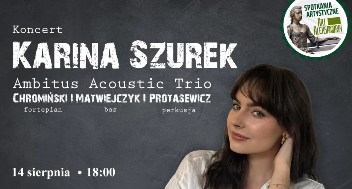 Koncert Kariny Szurek i Ambitus Acoustic Trio w Parku Miejskim Aleksandria