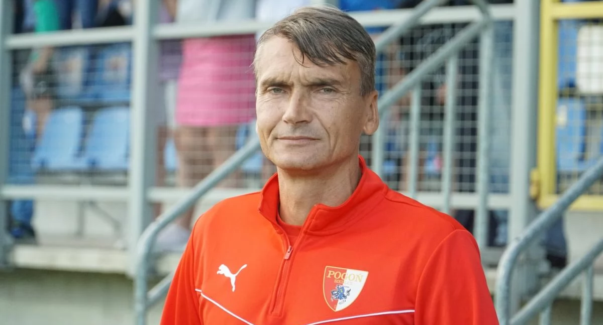 Trener Pogoni Siedlce - Adam Nocoń fot. Siriss