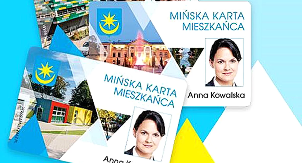 Samorząd, Karta mieszkańca plastikowa więź - zdjęcie, fotografia