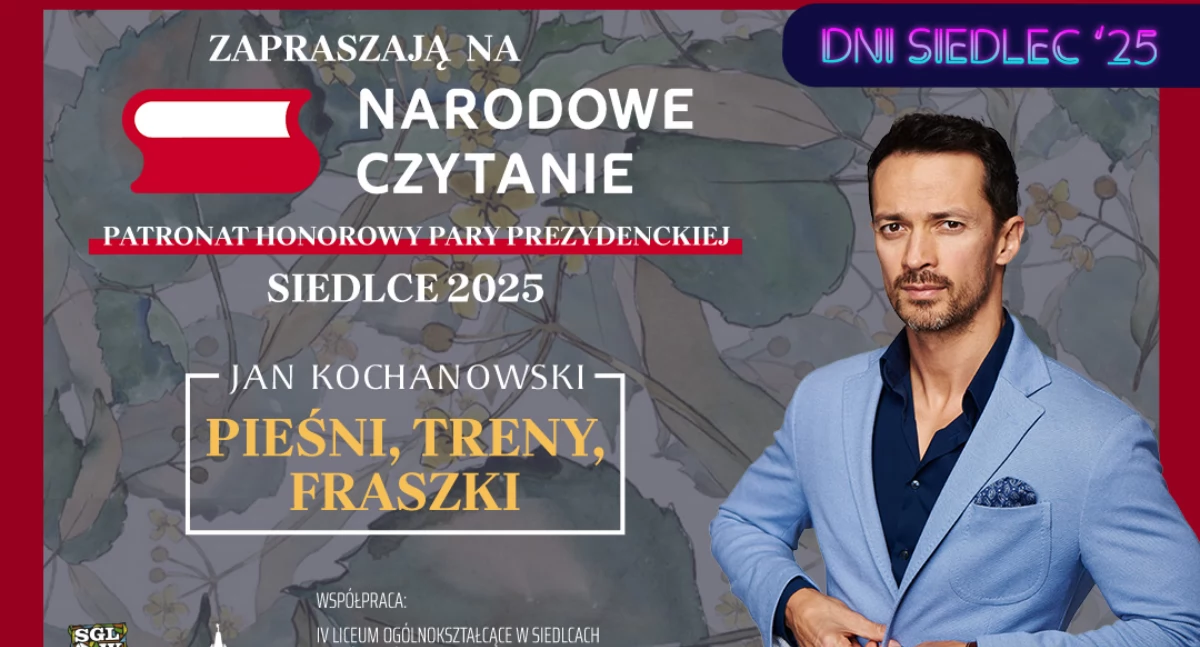 Imprezy , Narodowe Czytanie poezji Kochanowskiego Siedlcach - zdjęcie, fotografia