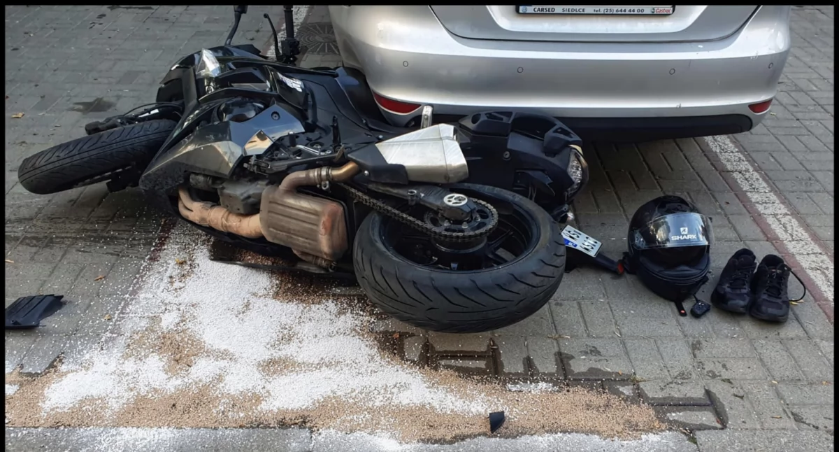 Wypadek na ul. Pułaskiego – motocyklista w szpitalu - fot. Aga Król