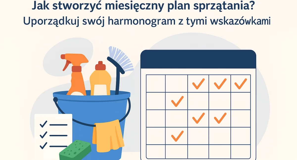 Promocja, stworzyć miesięczny sprzątania Uporządkuj swój harmonogram wskazówkami - zdjęcie, fotografia
