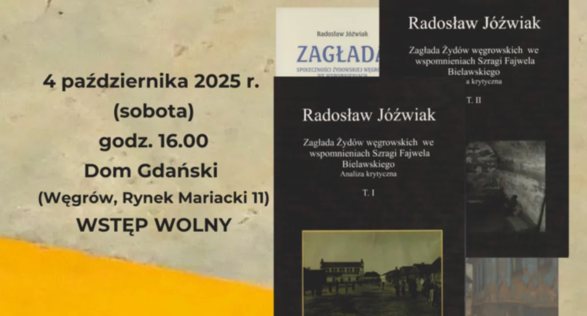 Historia, Spotkanie autorskie polemiczna rozprawa wspomnieniami „ostatniego Żyda Węgrowa” - zdjęcie, fotografia