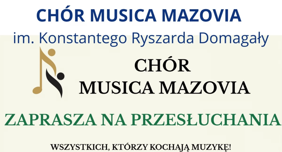 Koncerty/Muzyka, Przyjdź przesłuchanie zostań członkiem Chóru Musica Mazovia! - zdjęcie, fotografia