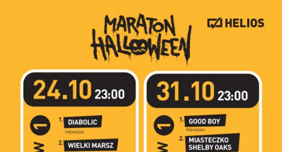 Kino/Teatr, Nocny Maraton Filmowy Halloween Kinie Helios - zdjęcie, fotografia