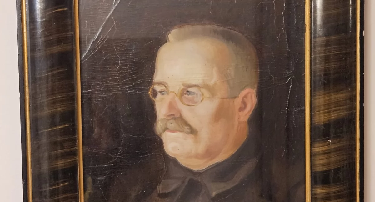 Siedlce: zbiórka na renowację grobu dr. Eugeniusza Wiszniewskiego – honorowego obywatela miasta i społecznika - portret Eugeniusza Wiszniewskiego z archiwum prawnuczki