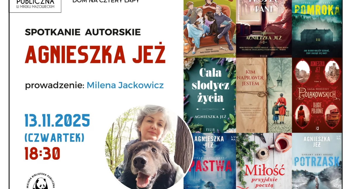 Książki, cztery łapy Spotkanie - zdjęcie, fotografia