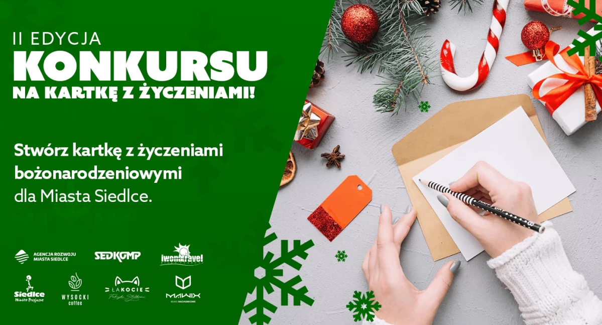 Akcje i konkursy, Zrób kartkę życzeniami bożonarodzeniowymi Siedlec! - zdjęcie, fotografia