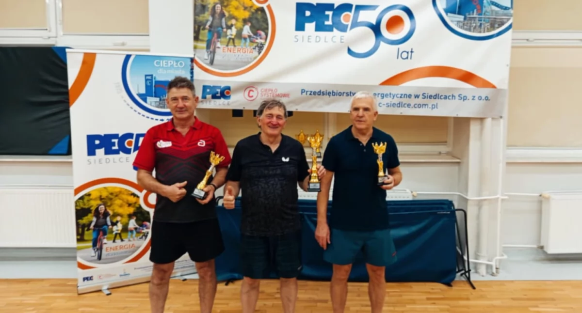 Tenis stołowy, Tenisowi weterani formie - zdjęcie, fotografia