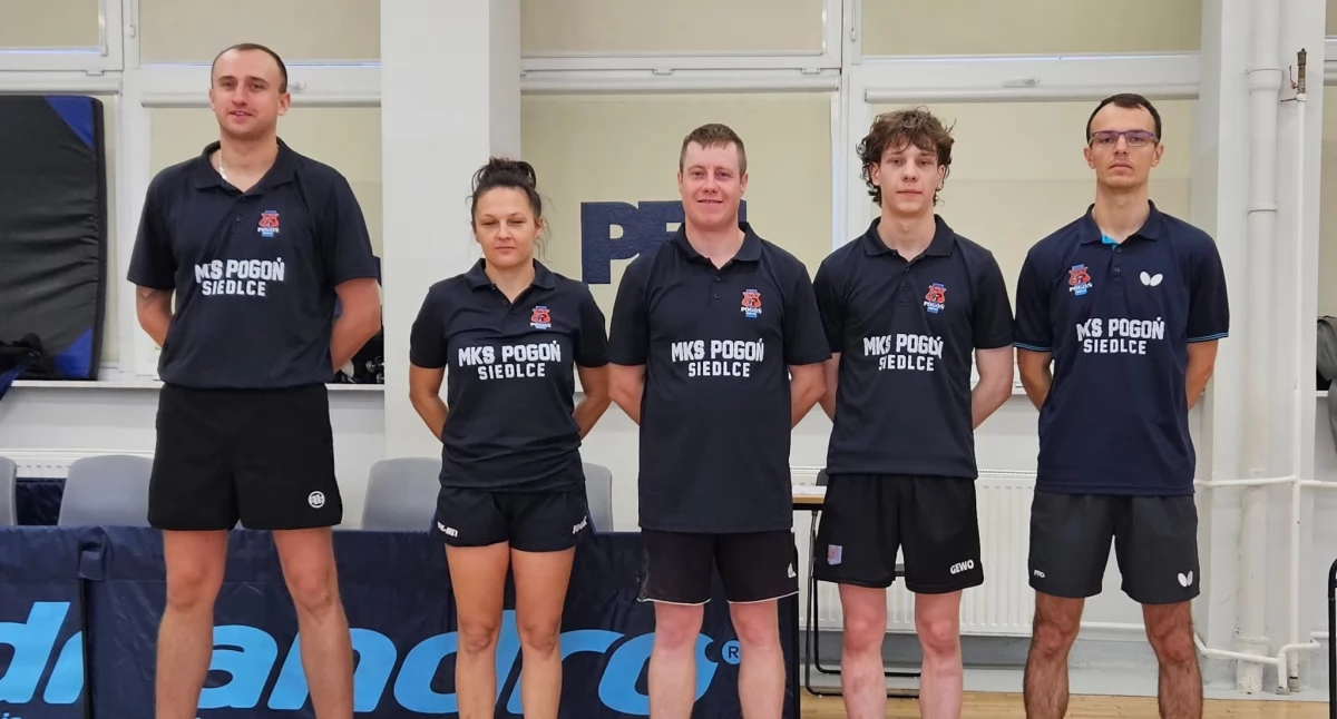 Tenis stołowy, Pierwsza przegrana tenisistów stołowych Pogoni Siedlce - zdjęcie, fotografia
