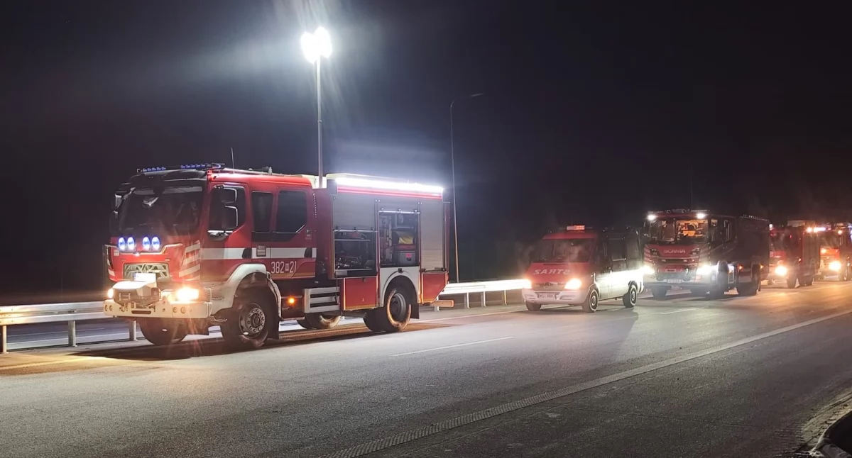 Wkrótce otwarcie kolejnego odcinka autostrady A2 koło Siedlec. Kierowcy pojadą od Siedlce Południe do Siedlce Wschód - fot. OSP Rakowiec