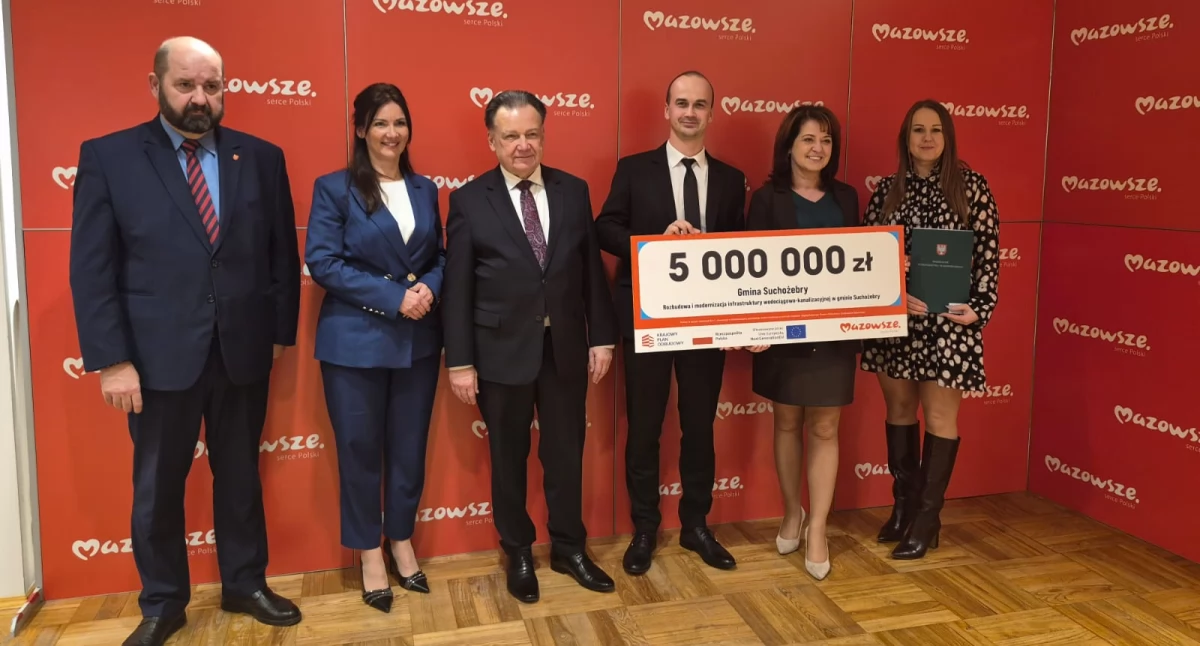 Gmina Suchożebry dostała 5 mln zł dofinansowania na rozbudowę i modernizację infrastruktury wodociągowo-kanalizacyjnej. Fot. UG Suchożebry 