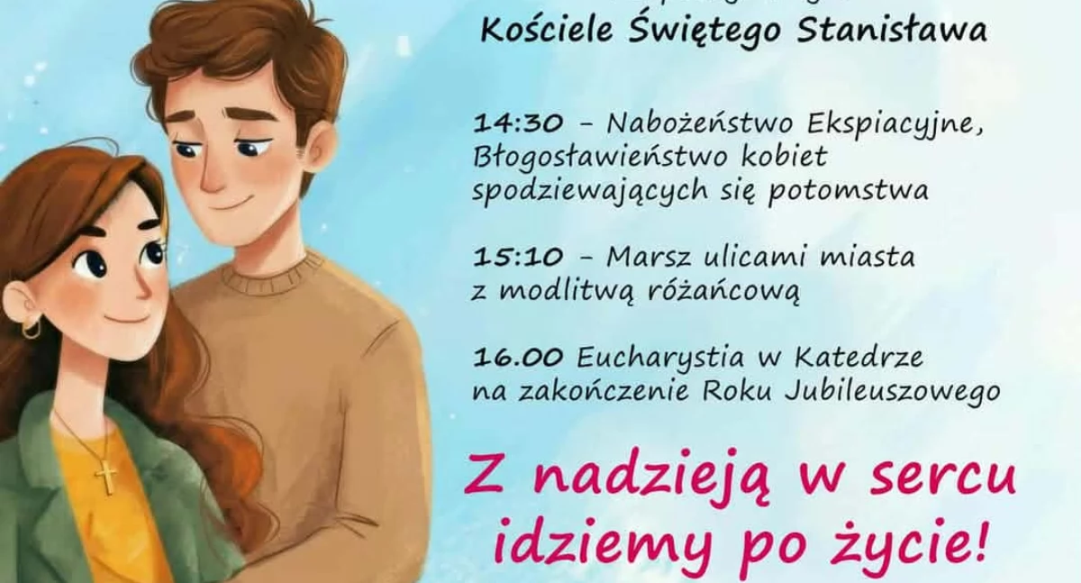 Religia, Siedlce Marsz obronie życia ulicami miasta - zdjęcie, fotografia
