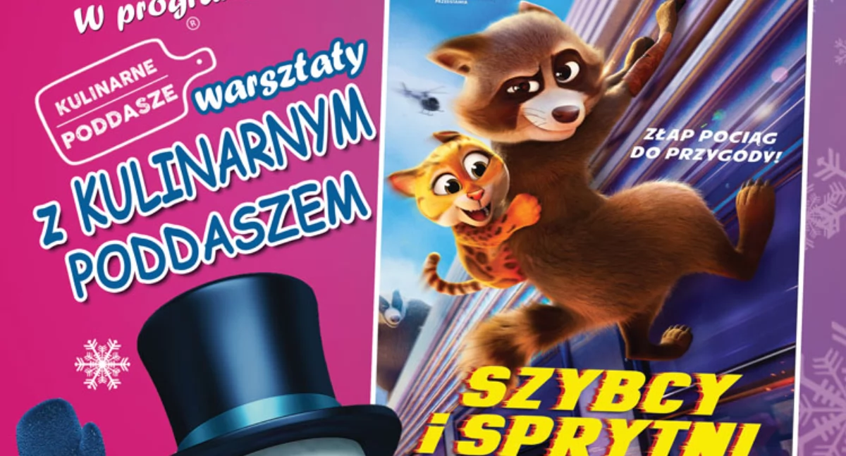 Kino/Teatr, Filmowe Ferie Szybcy Sprytni Warsztaty Kulinarnym Poddaszem - zdjęcie, fotografia