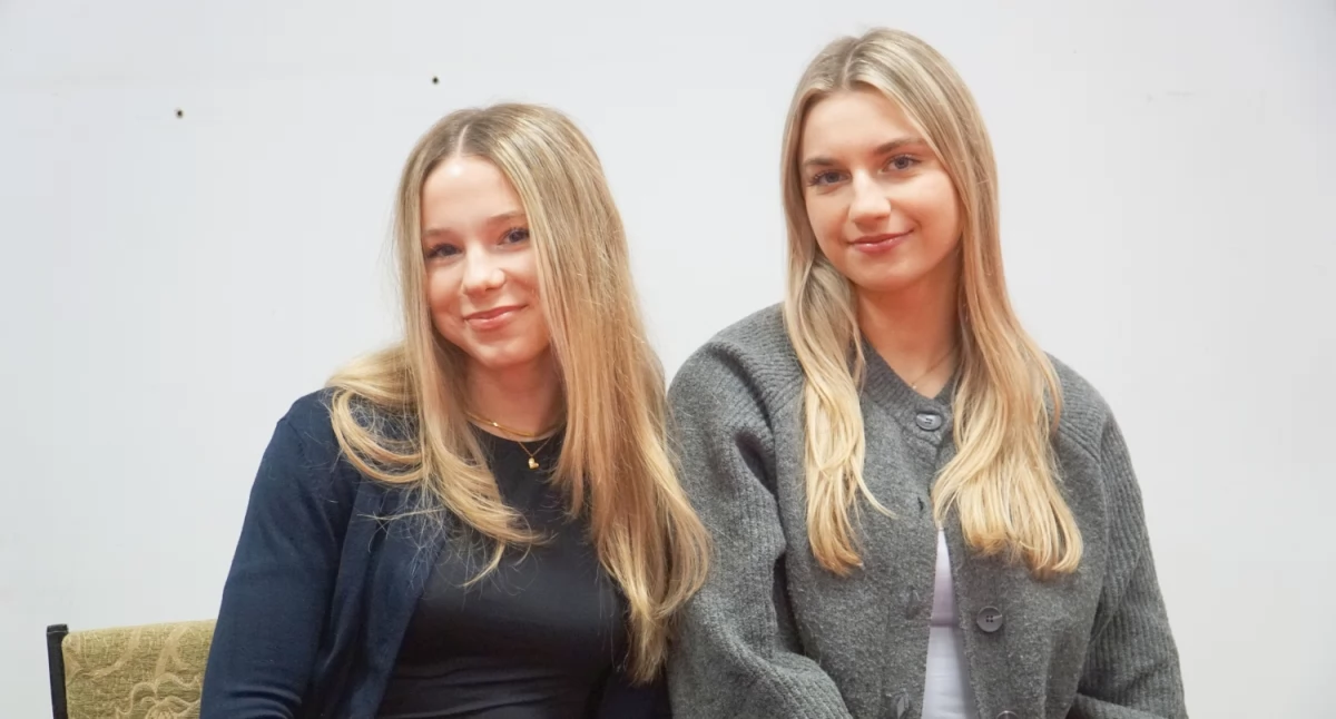 Utalentowane lekkoatletki WLKS - Aleksandra Belniak i Wiktoria Gwiazdecka fot. Siriss