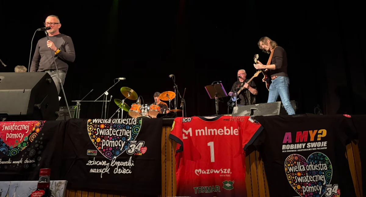 Koncert zespołu HA-TA podczas tegorocznego finału WOŚP w Węgrowie. fot. arch. WOK