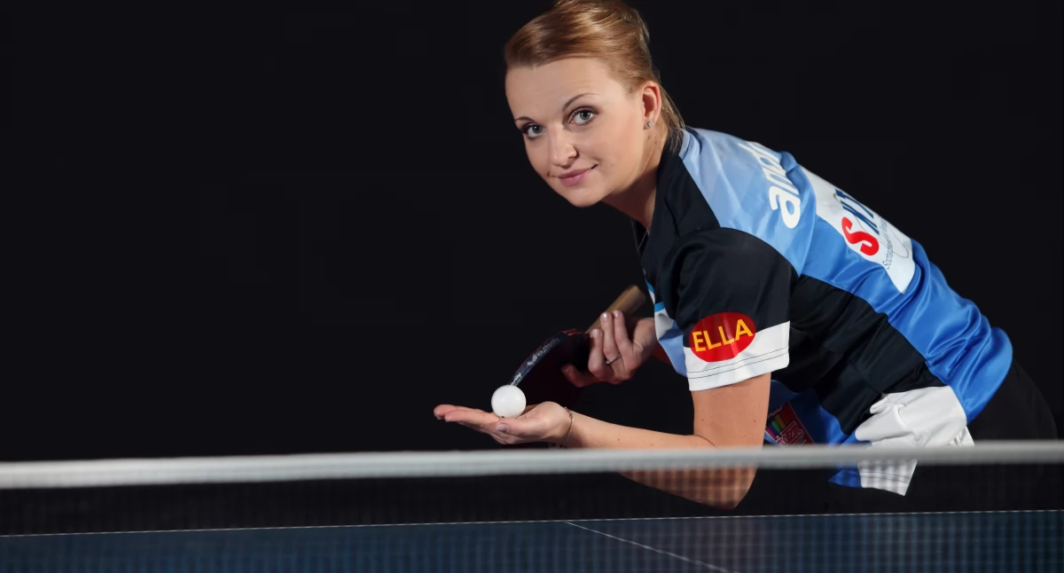 Tenis stołowy, Agata Pastor Gołda sporcie który wciąż napędza Ciągnie wilka - zdjęcie, fotografia
