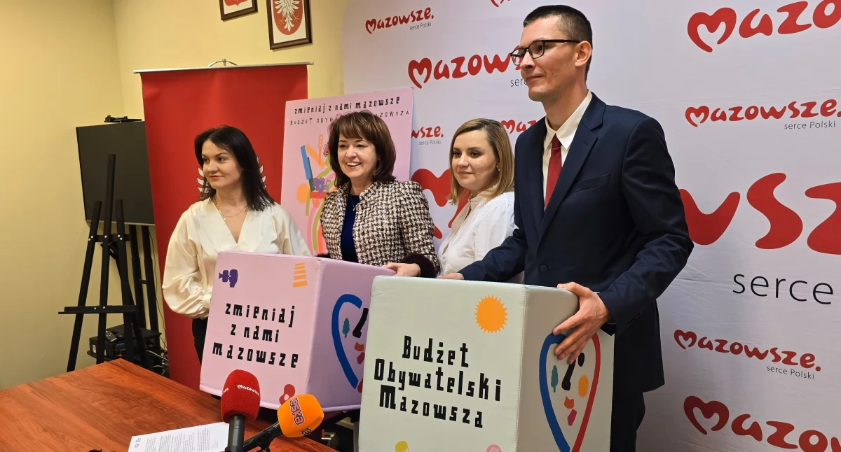 Konferencja promująca Budżet Obywatelski Mazowsza. Fot. MP