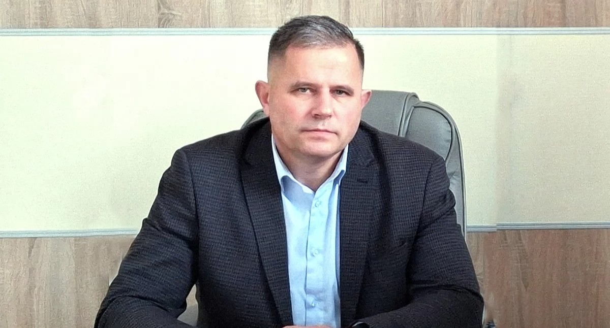 Wójt gminy Domanice Tomasz Miszta. Fot. MC