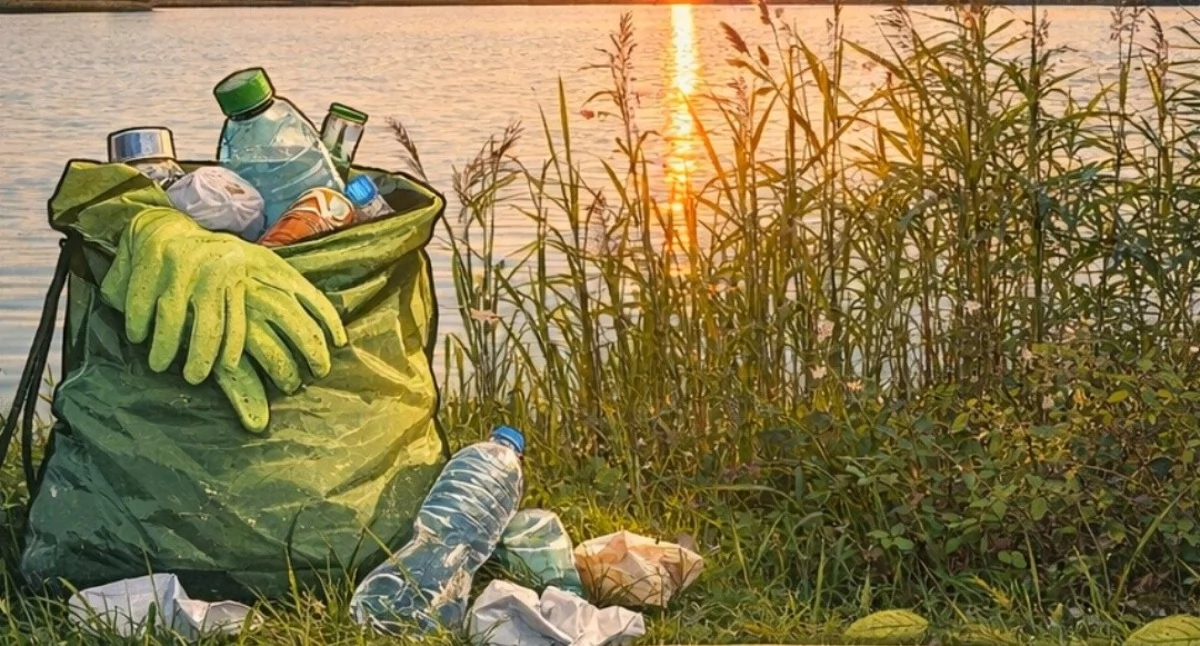 Przyroda , udział akcji sprzątania siedleckiego zalewu! - zdjęcie, fotografia