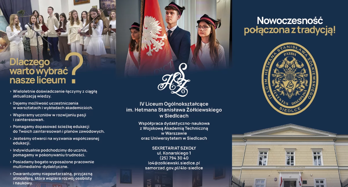 Dzień Otwarty w IV LO w Siedlcach. Szkoła zaprasza ósmoklasistów i rodziców