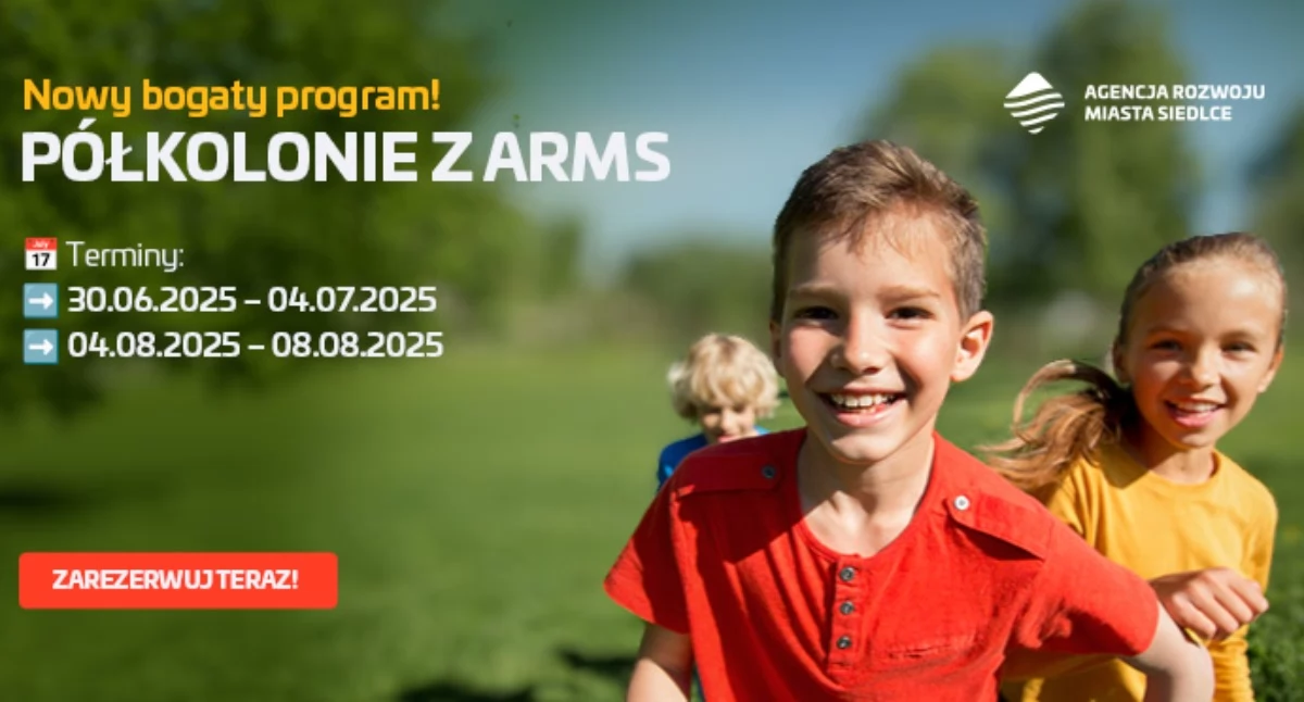 Promocja, Agencja Rozwoju Miasta Siedlce zaprasza dzieci letnie półkolonie pełne atrakcji - zdjęcie, fotografia