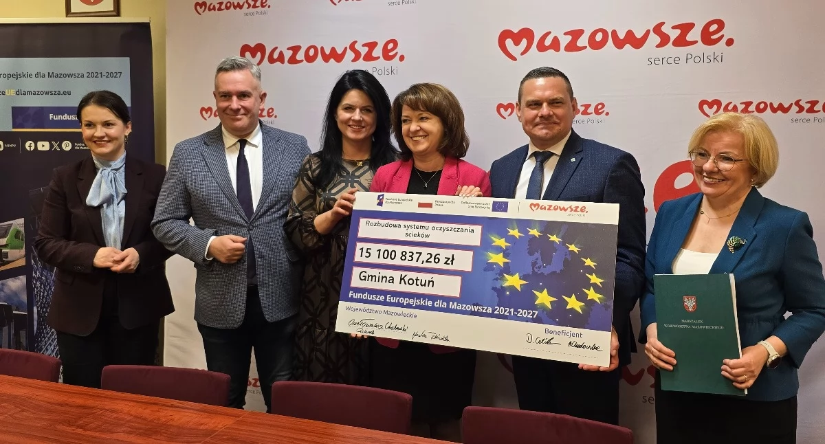 Największy beneficjent, czyli gmina Kotuń, unijne wsparcia przeznaczy na modernizację systemu oczyszczania ścieków. Fot. MP