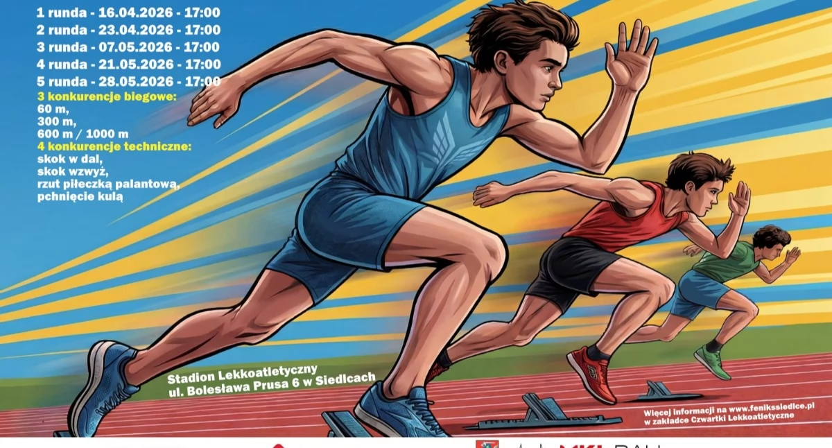 Lekkoatletyka, Lekkoatletyka rządzi! edycja Siedleckich Czwartków Lekkoatletycznych - zdjęcie, fotografia