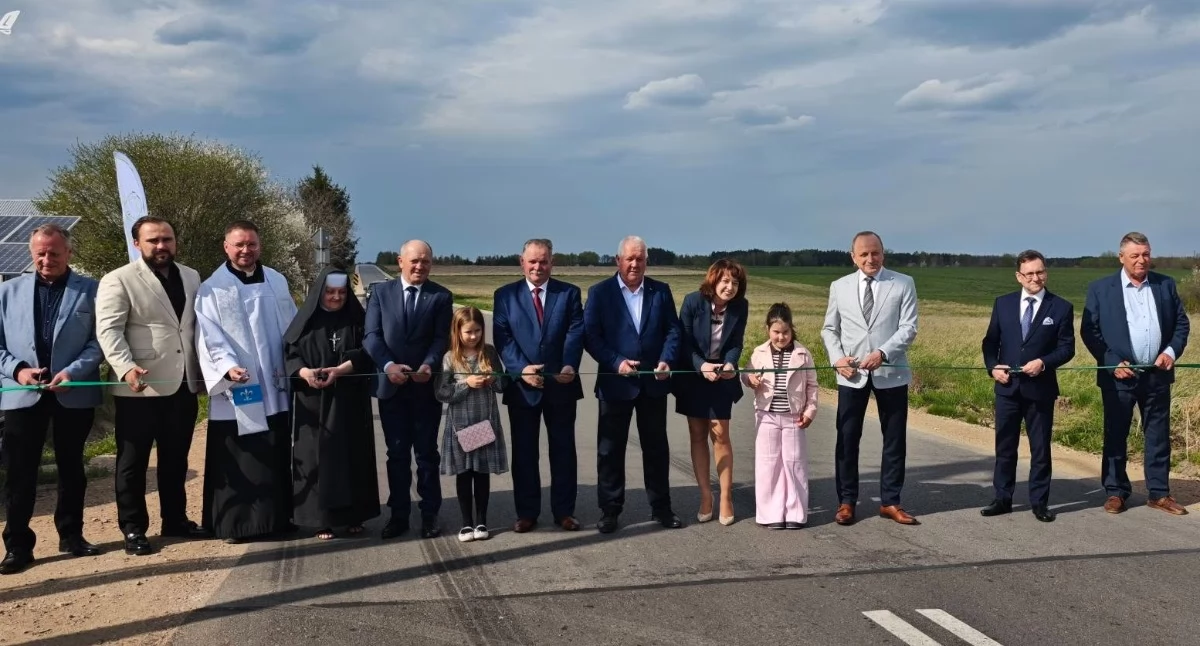 Otwarcie dróg powiatowych na terenie gminy Jabłonna Lacka, fot. Starostwo Powiatowe w Sokołowie Podlaskim