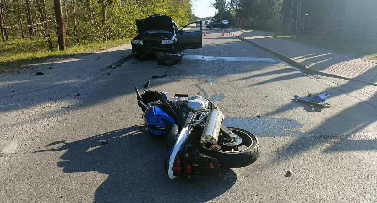 Niebezpieczna majówka na drogach Siedlec i powiatu. Cztery wypadki, ranni motocykliści i pijany kierowca - fot. Policja Siedlce