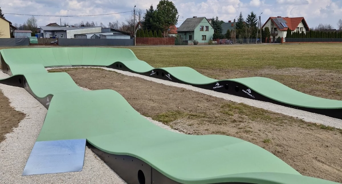 Trwa budowa pumptracka w gminie Dobre fot. UM