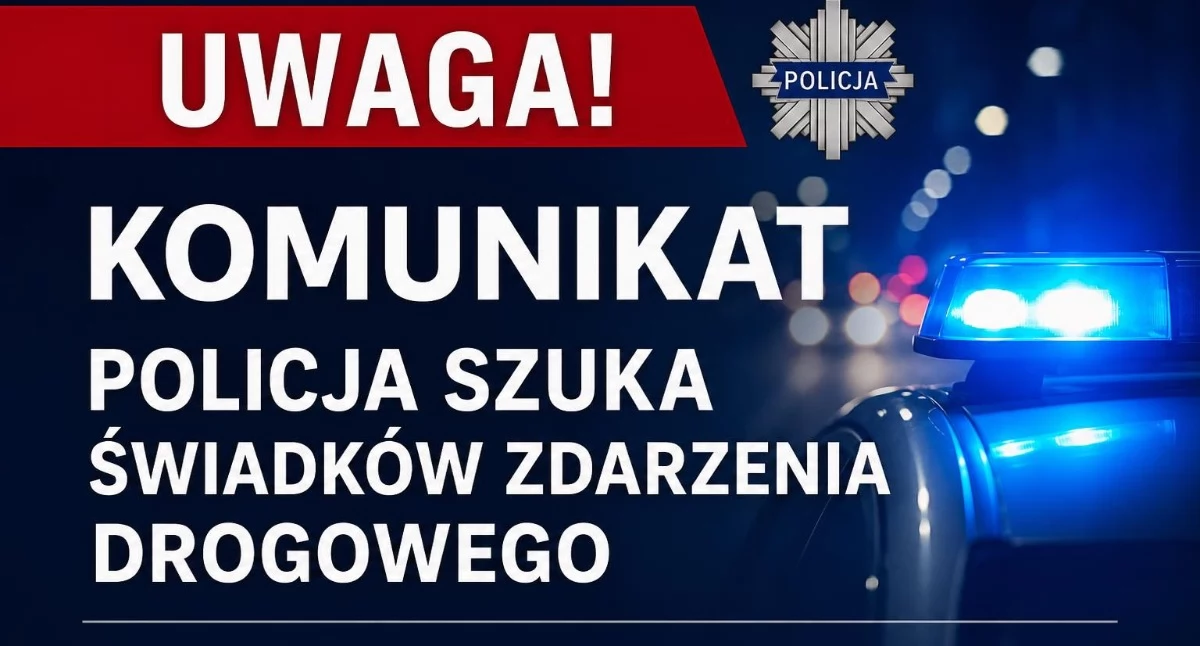Komunikaty policyjne, Siedlce Policja szuka świadków zdarzenia udziałem hulajnogi samochodu osobowego - zdjęcie, fotografia