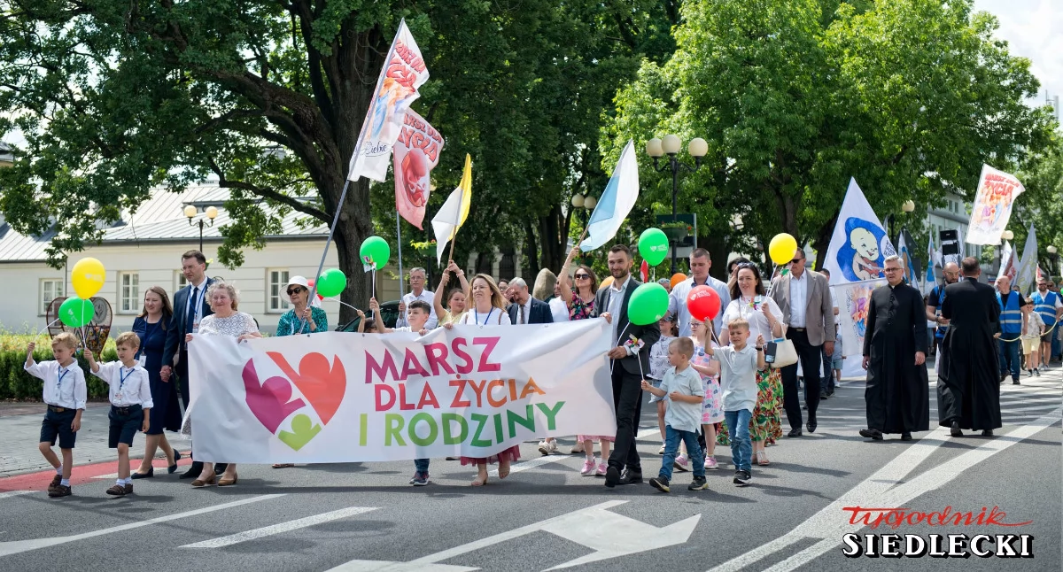 Marsz dla Życia i Rodziny wrócił do Siedlec. Mówiono o rodzinie, odpowiedzialności i wsparciu kobiet - fot. Aga Król