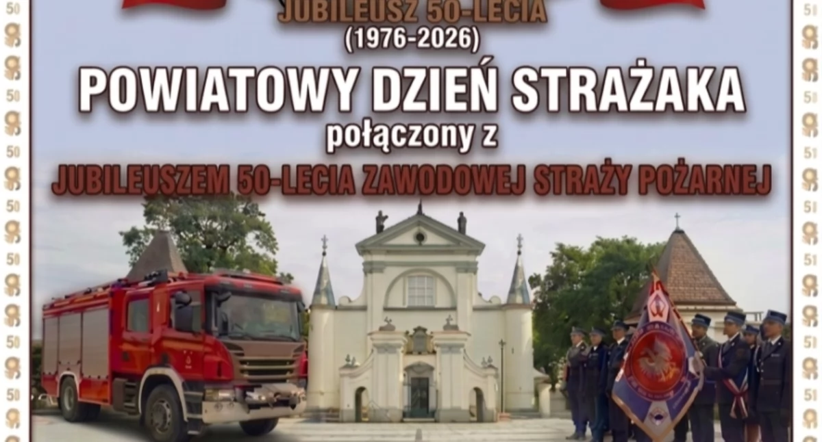 Straż pożarna, Powiatowy Dzień Strażaka jubileusz lecia zawodowej Straży Pożarnej Węgrowie - zdjęcie, fotografia