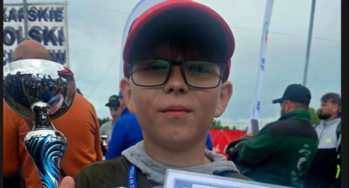 Marcel Witkowskizajął 5. miejsce w kategorii U12 podczas III Mistrzostw Polski Szkółek Wędkarskich PZW w Wędkarstwie Spławikowym, fot. arch. prywatne
