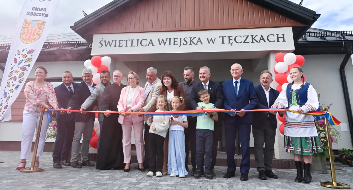 Nowa świetlica w Tęczkach już otwarta. Mieszkańcy zyskali nowoczesne miejsce spotkań