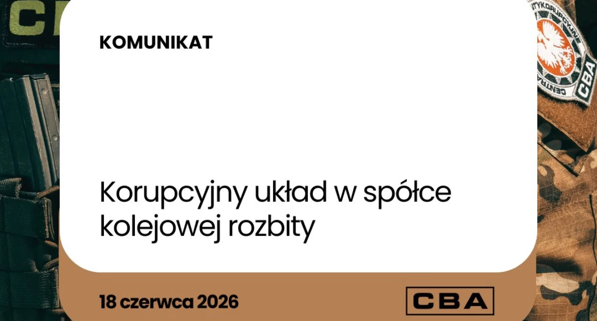 CBA zatrzymało siedem osób w PESA Mińsk Mazowiecki - fot. CBA