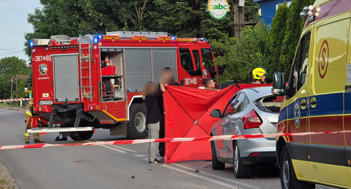 Śmiertelny wypadek w Stoku Lackim. Motocyklista zginął po zderzeniu z fordem - fot. Aga Król
