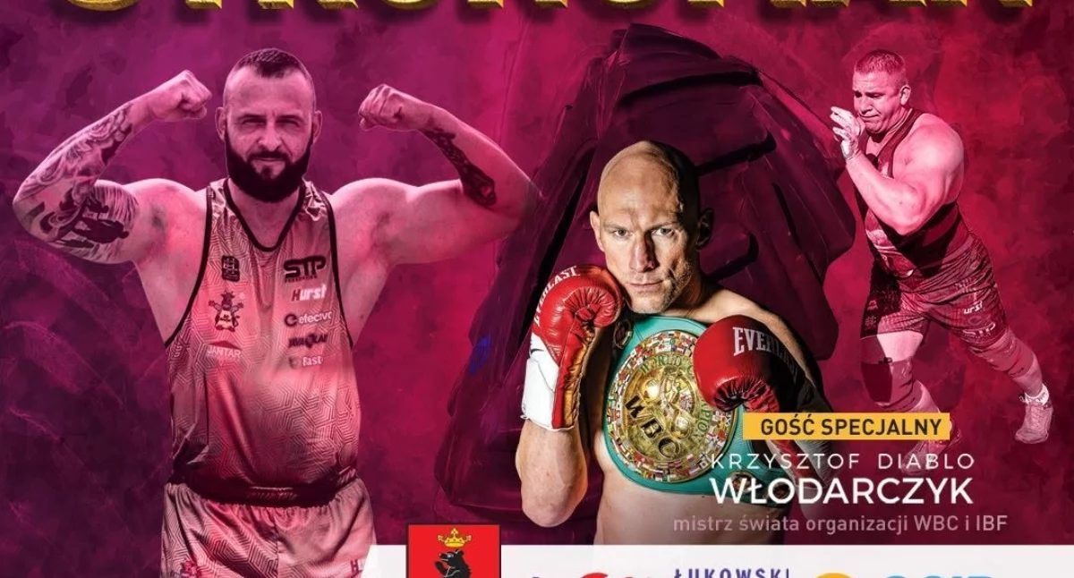 Inne sporty, Puchar Polski Strongman Łukowie gościem specjalnym Krzysztof „Diablo” Włodarczyk - zdjęcie, fotografia