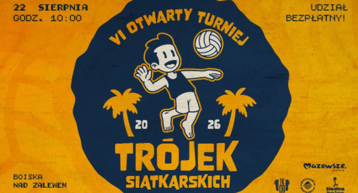 Siatkówka , Otwarty Turniej Trójek Siatkarskich sierpnia! - zdjęcie, fotografia