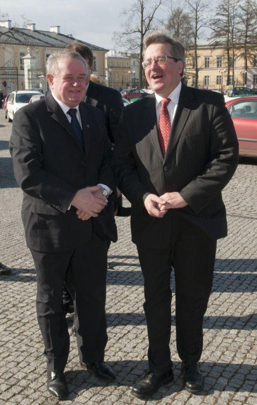 Prezydent Siedlec, Wojciech Kudelski z Marszałkiem Sejmu RP Bronisławem Komorowskim. (fot. J. Mazurek) - fot. 