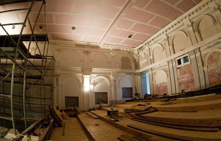 Sala „Podlasie” po remoncie po remoncie  nabierze wyjątkowego charakteru, co widać już teraz... Fot. Janusz Mazurek - fot. 